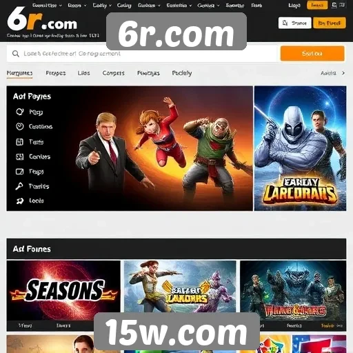 Comparação de desempenho de 6r.com com outros sites de jogos